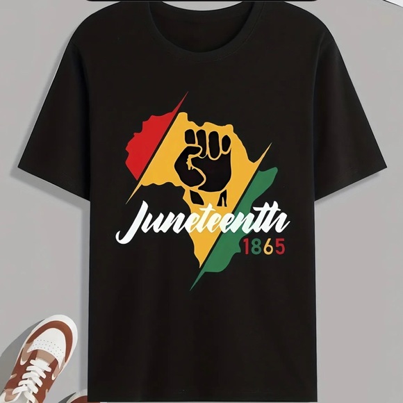 NWT JUNETEENTH BLACK GRAPHIC T-Shirt - Picture 1 of 2